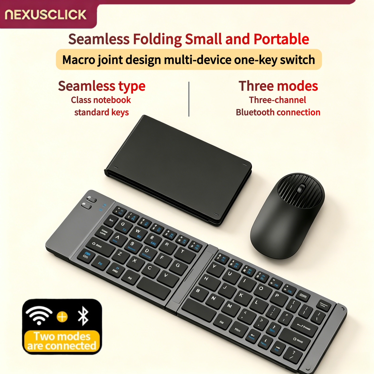 Gaming Keyboard And Mouse Combo Wireless - NexusClick Nuevo Mini Teclado y Ratón