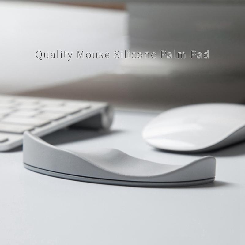 Gaming Keyboard Ergonomic - Reposamuñecas de silicona para ratón, almohadilla