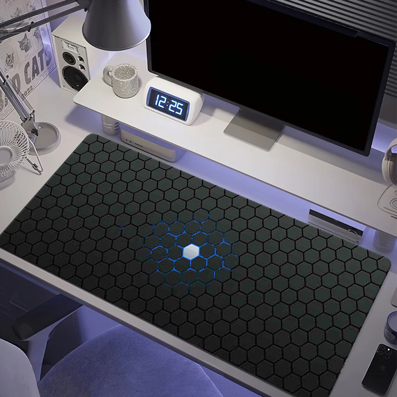 Gaming Keyboard Mouse - Alfombrilla de ratón grande hexagonal para