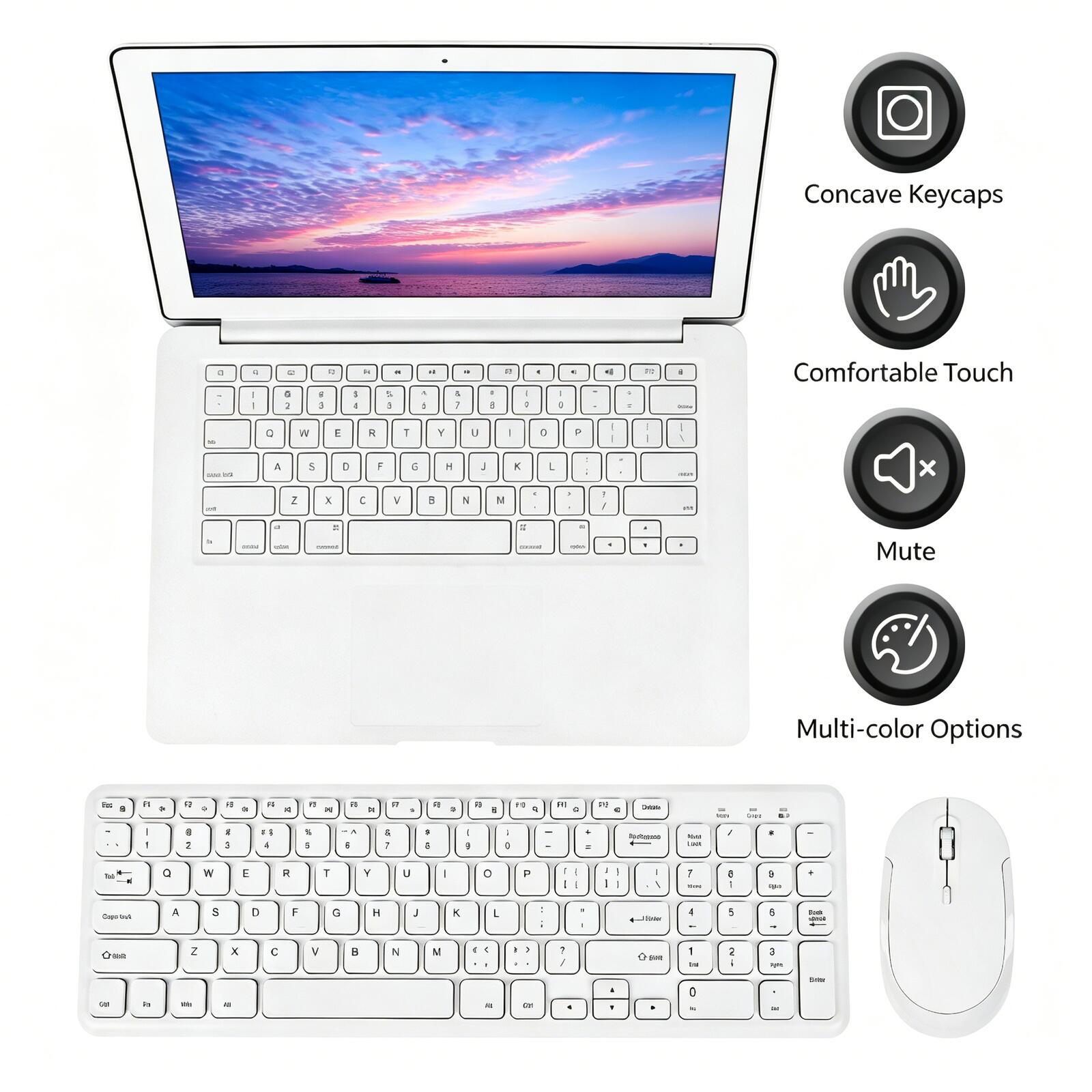 Gaming Keyboard And Mouse Combo Wireless - Teclado y ratón inalámbricos 2.4G en