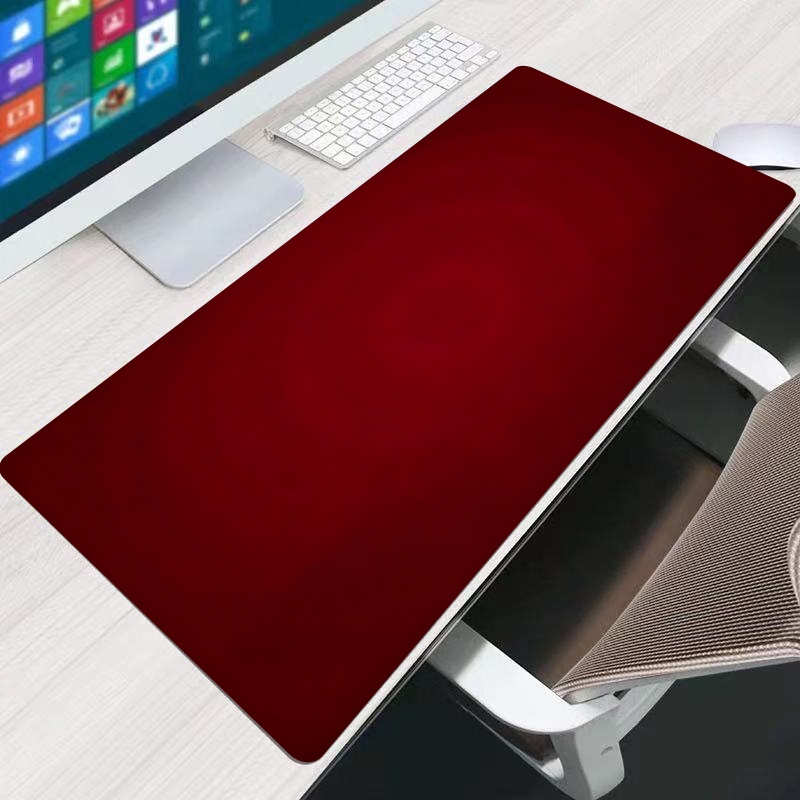 Gaming Keyboard Tactile - Alfombrilla de ratón roja para oficina,