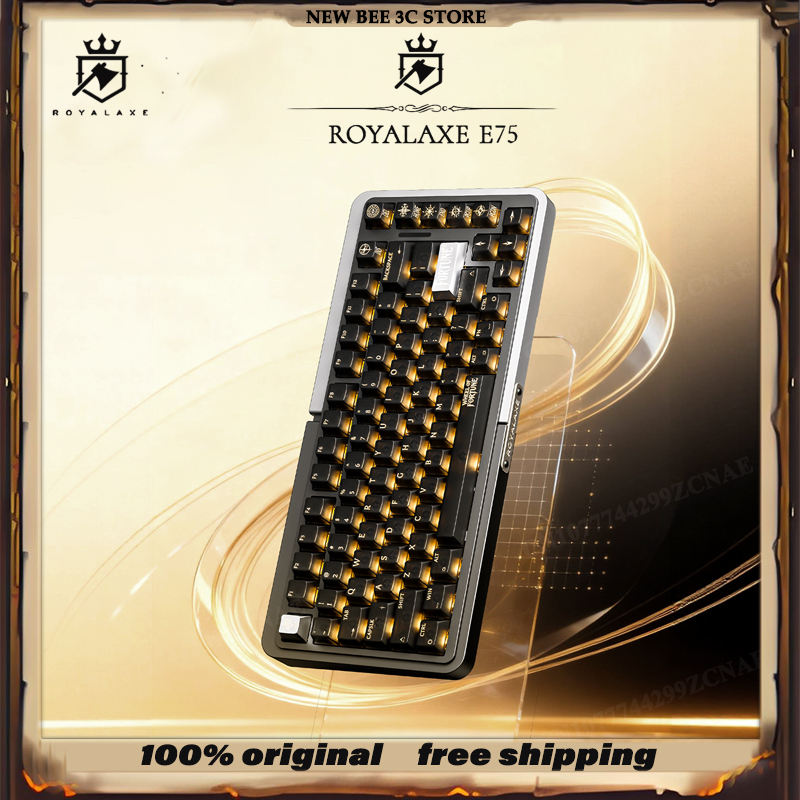 Gaming Keyboard Hall Effect Switches - Royalaxe E75 HE carcasa de aluminio