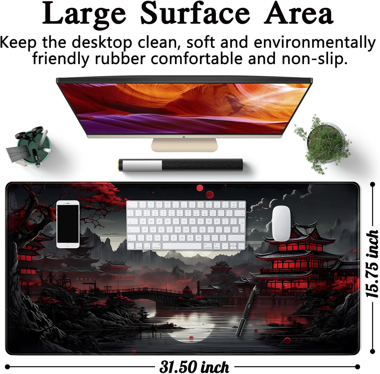 Alfombrilla de escritorio japo - Gaming Keyboard Mouse reseña y precio