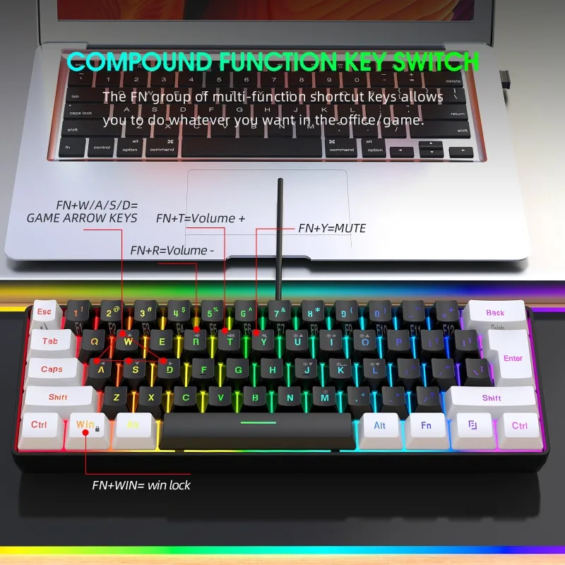 Kit de Teclado y Ratón para Ju - Gaming Keyboard Ergonomic reseña y precio