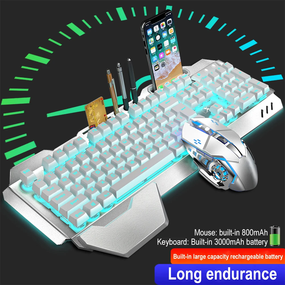 Teclado y ratón inalámbricos K - Gaming Keyboard Mouse Combo reseña y precio