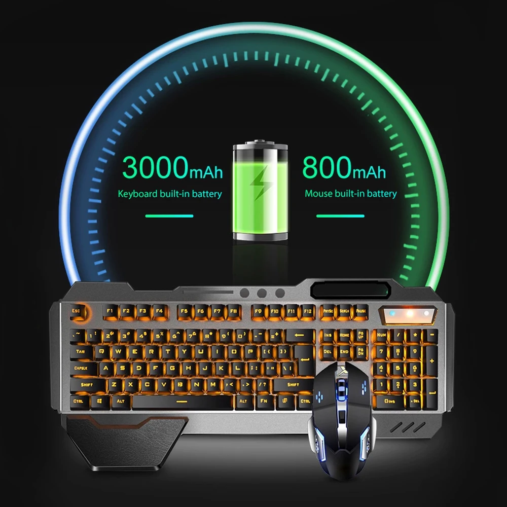 Teclado y ratón inalámbricos K - Gaming Keyboard Mouse Combo reseña y precio