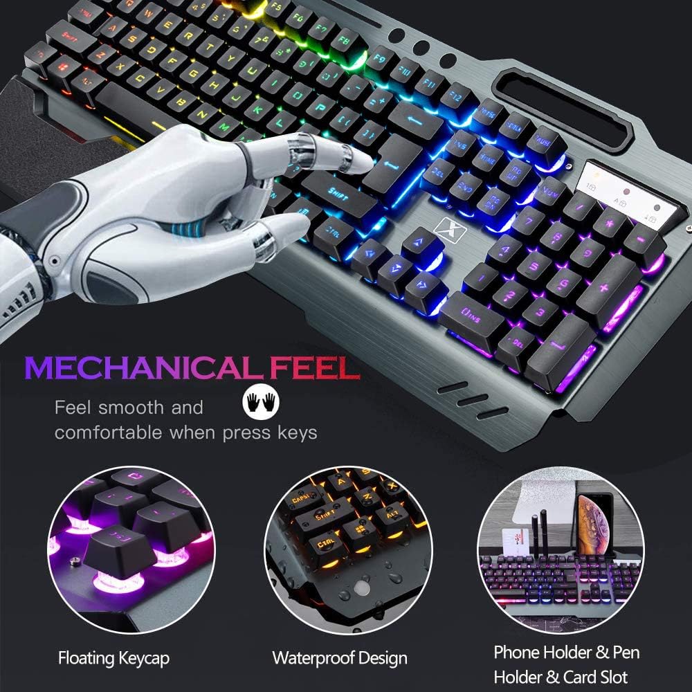 Combo de teclado y ratón inalá - Gaming Keyboard And Mouse Combo Wireless reseña y precio