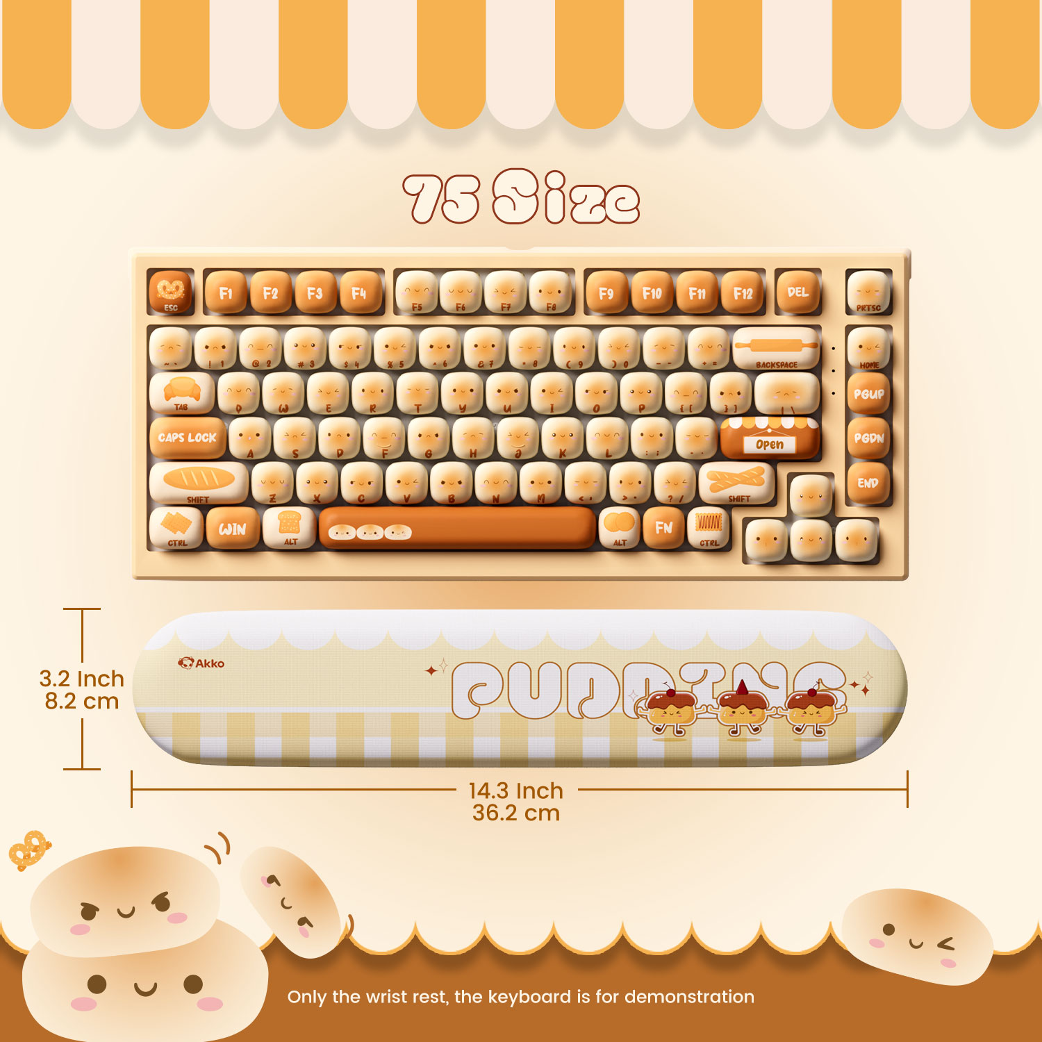 Akko Pudding Buns teclado repo - Gaming Keyboard Ergonomic reseña y precio