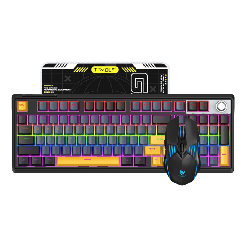 Combo de Teclado Mecánico y Ra - Gaming Keyboard And Mouse Combo Wireless reseña y precio