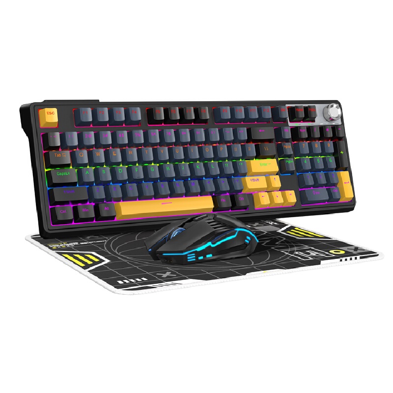 Combo de Teclado Mecánico y Ra - Gaming Keyboard And Mouse Combo Wireless reseña y precio