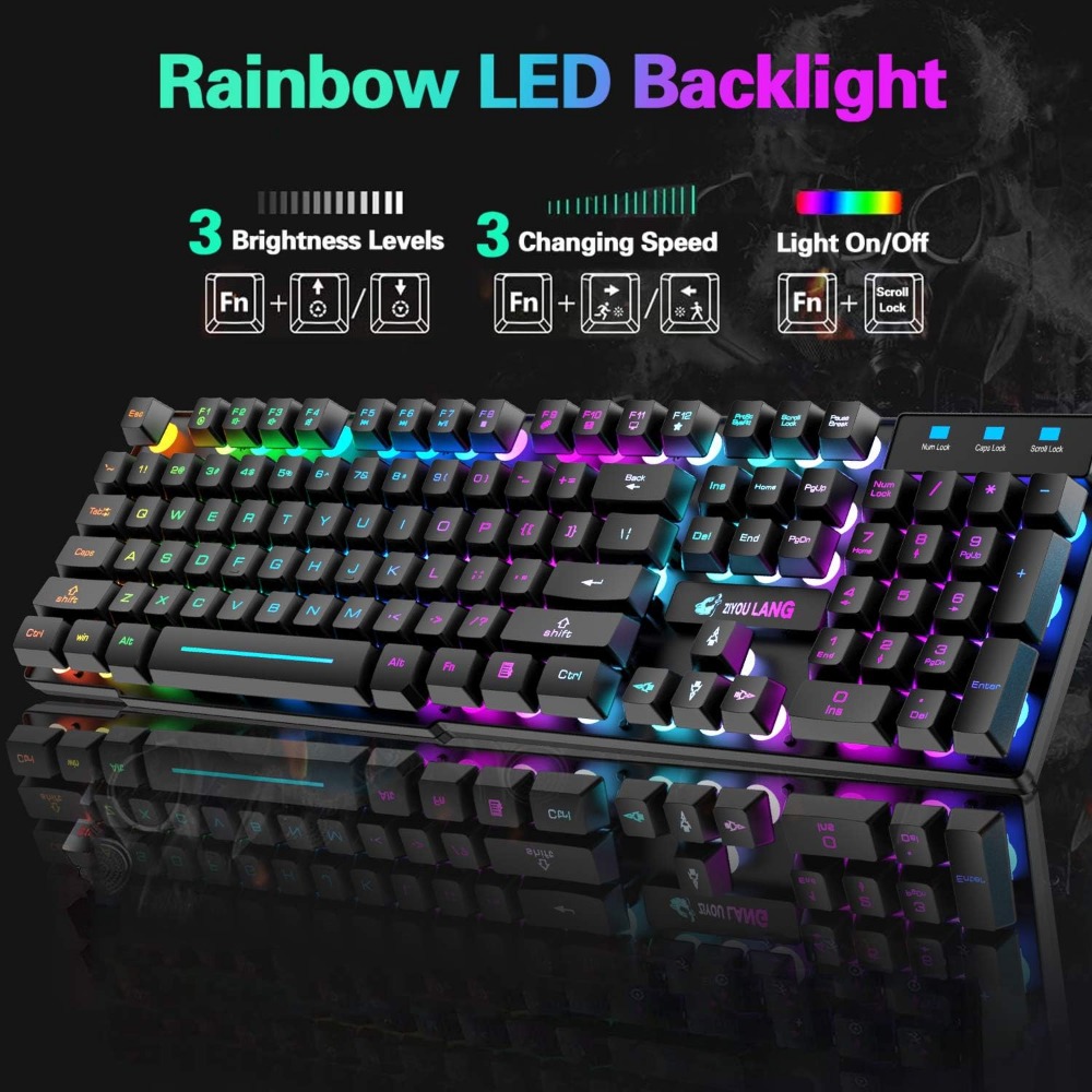 Combo de Teclado y Ratón Inalá - Gaming Keyboard And Mouse Combo Wireless reseña y precio