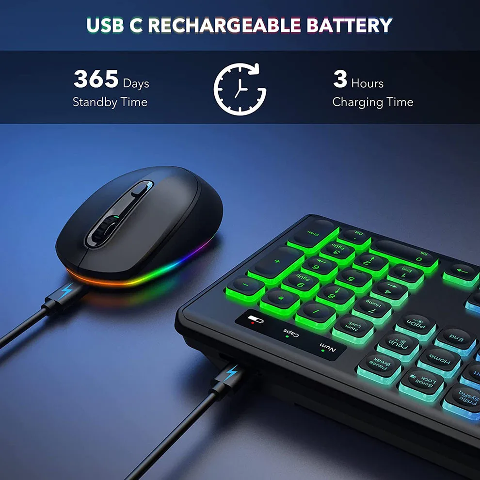Combo de teclado y ratón inalá - Gaming Keyboard And Mouse Combo Wireless reseña y precio