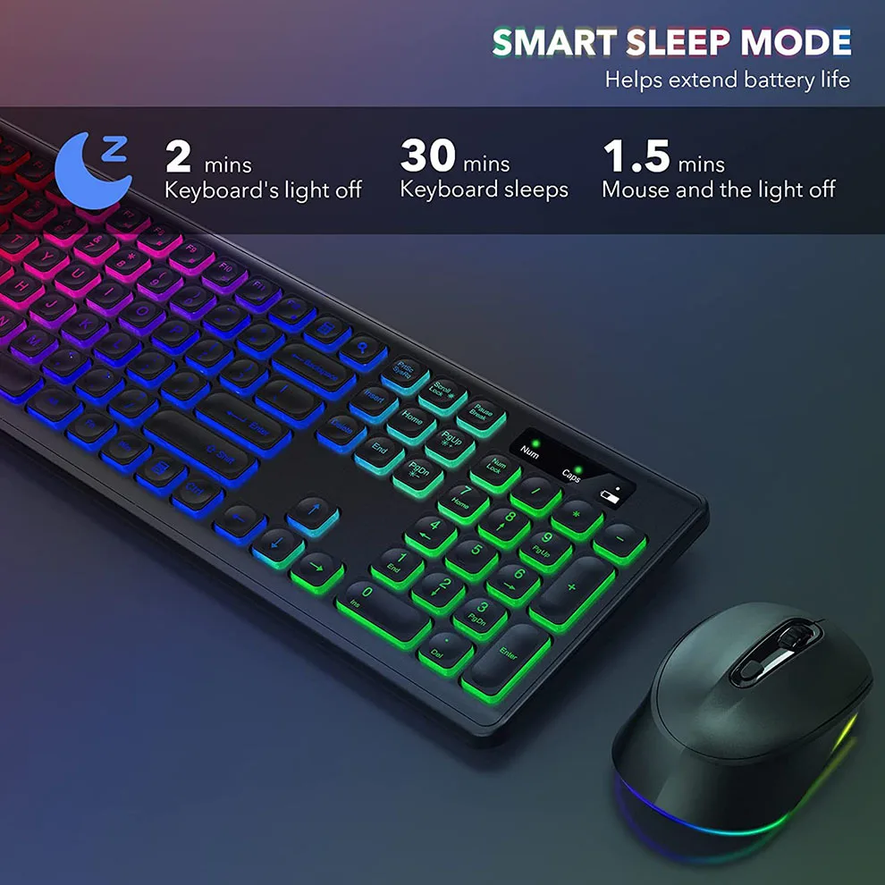 Combo de teclado y ratón inalá - Gaming Keyboard And Mouse Combo Wireless reseña y precio