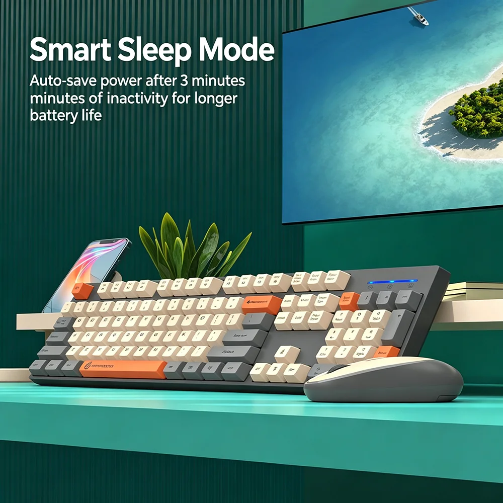 KEBIDUMEI-Juego combinado de t - Gaming Keyboard And Mouse Combo Wireless reseña y precio
