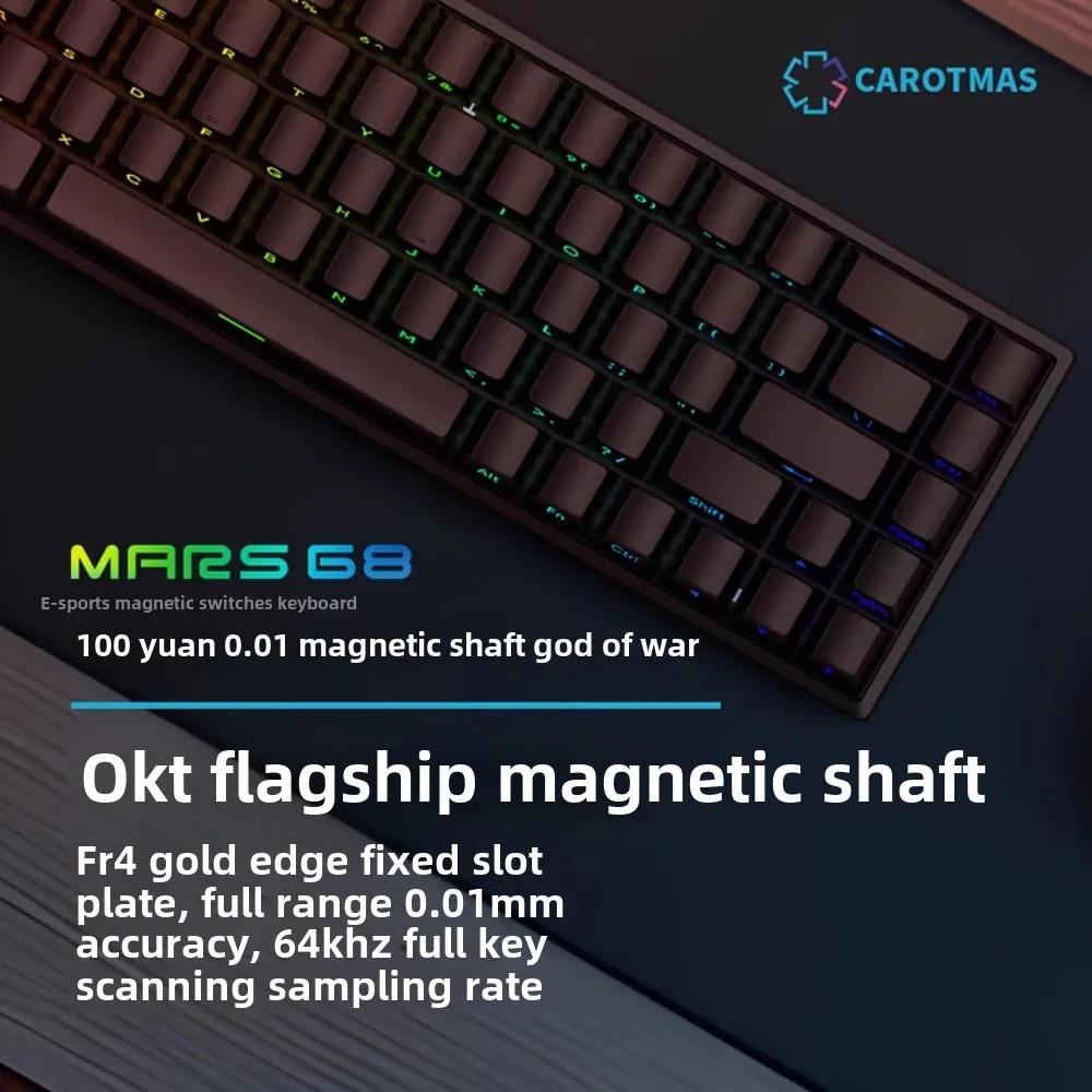 Mars 68 PRO teclado mecánico d - Gaming Keyboard Blue Switches reseña y precio