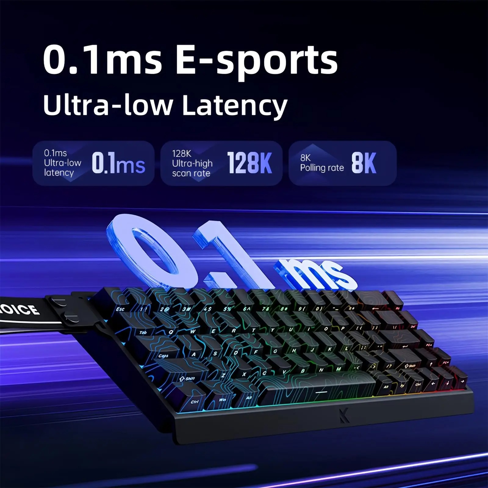 MCHOSE ACE 68 interruptor magn - Gaming Keyboard Hall Effect Switches reseña y precio